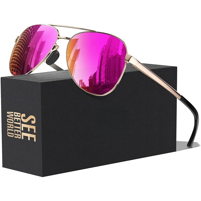 Polarized Sunglasses 59mm Unisex Mirrored & Non-Mirrored Driving Outdoor Eyewear for Men and Women UV Protection Stylish Shades Multi-Color Options