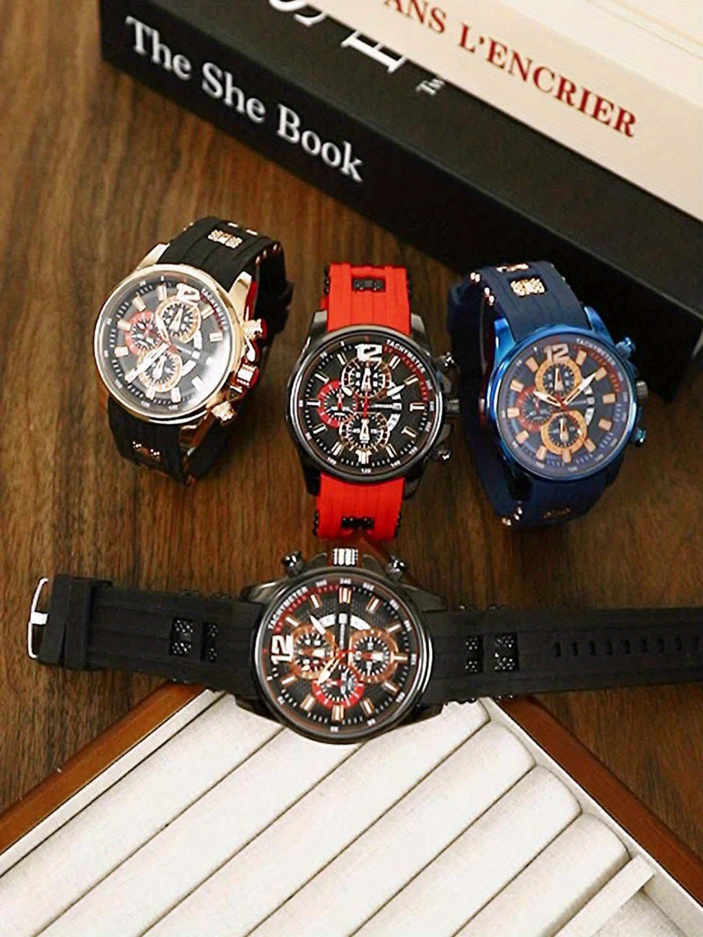 1pc Men'S Fashion Casual Quartz Watch, Silicone Strap, Date Display - Stylish Casual Wristwatch for Casual Attire, Casual Wristwatch | Sporty Watch Design | Quartz Movement, Thanksgiving, Christmas The Perfect Gift Reloj Para Hombre.