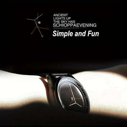 Unisex Creative Design Quartz Watch - Stainless Steel Strap Fashion Forward Wristwatch for Men & Women, Unique Analog Watch Best Gift Idea
