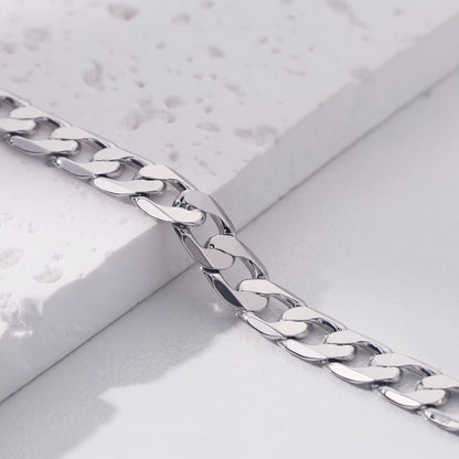 Snake Chain Bracelet for Men - 925 Silver Plated Hip Hop Retro Jewelry, 5mm & 7mm Width, Gold & Silver Tone, Luxury Gift Box Included, Perfect for Birthday Holiday Christmas