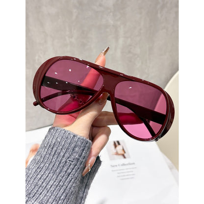 Oversized Sunglasses for Big Faces Men Women – Retro Large Frame Vintage UV400 Fashion Eyewear, Strong Light Blocking Unisex Trendy Glasses, Leopard Transparent Orange Styles