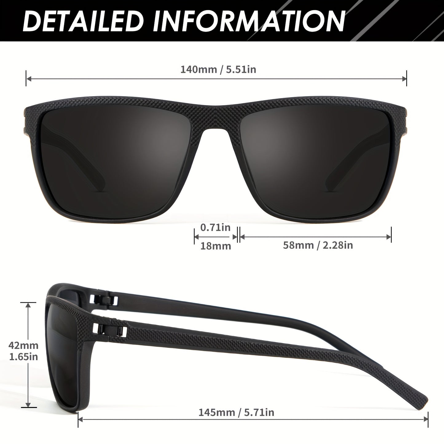 Polarized Sunglasses 3 Pack for Men Women – Classic Square Sport Lightweight UV400 Anti-Glare Eyewear for Golf Running Fishing Cycling Outdoor, 12 Color Combinations