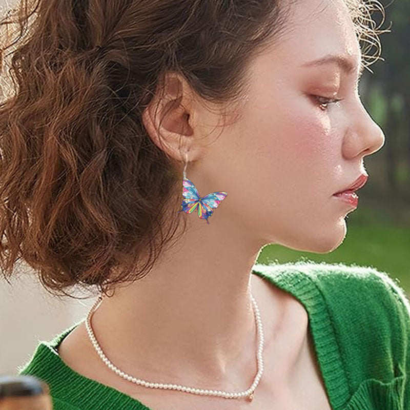 18pcs/9 Pairs of Colorful Elegant Colorful Pendant Earrings Set, Stylish Earrings Everyday And Banquet Occasions- All Seasons, Gifts