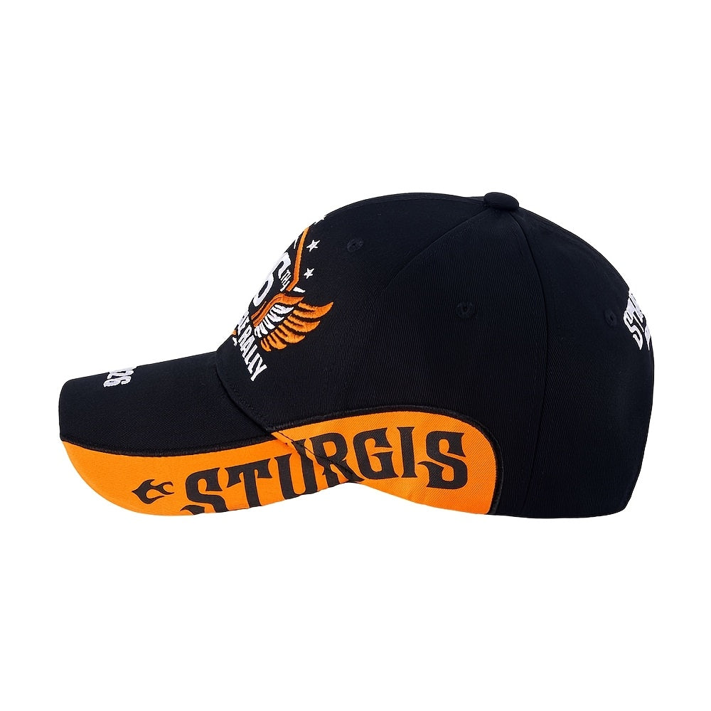 Sturgis 2026 Embroidered Souvenir Cap: A Comfortable, Adjustable Hat for The 86Th Motorcycle Rally, Perfect Gift for Bikers