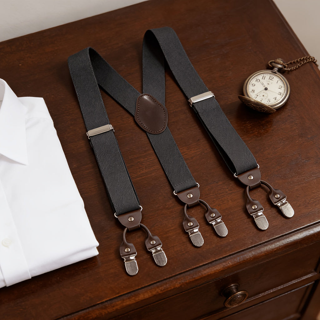 Men'S Heavy-Duty Camo Suspenders Featuring Four Robust Hooks/Clips, Designed for Hunting And Work, with an Adjustable X-Back Style