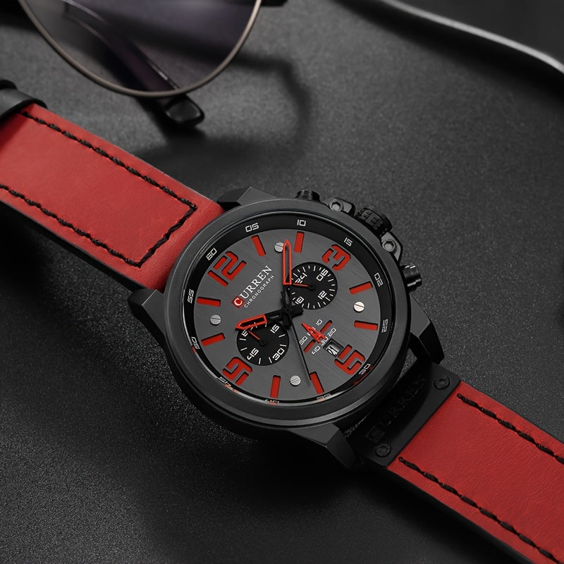 Men's Casual Sports Watch - Multifunctional with Timer and Calendar