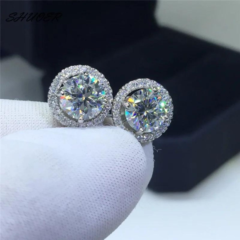 Dangle Earrings for Women - Birthstone Ear Hook Colorful Gemstone Drop for Men White Amethyst Yellow - product detail view 15