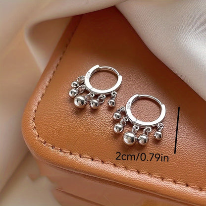 Sterling Silver Hoop Earrings with Zirconia Stones for Women — 925 Hypoallergenic Sparkling Hoops for Daily Wear, Party, Engagement & Wedding