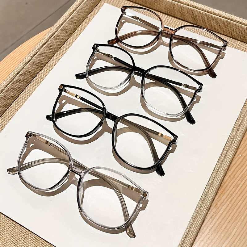 Blue Light Blocking Reading Glasses Women Cat Eye TR90 Golden Chain Full Rim Oval Frame Anti Blue Light Computer Readers +1.0 to +4.0 Magnification Elegant Gift for Seniors