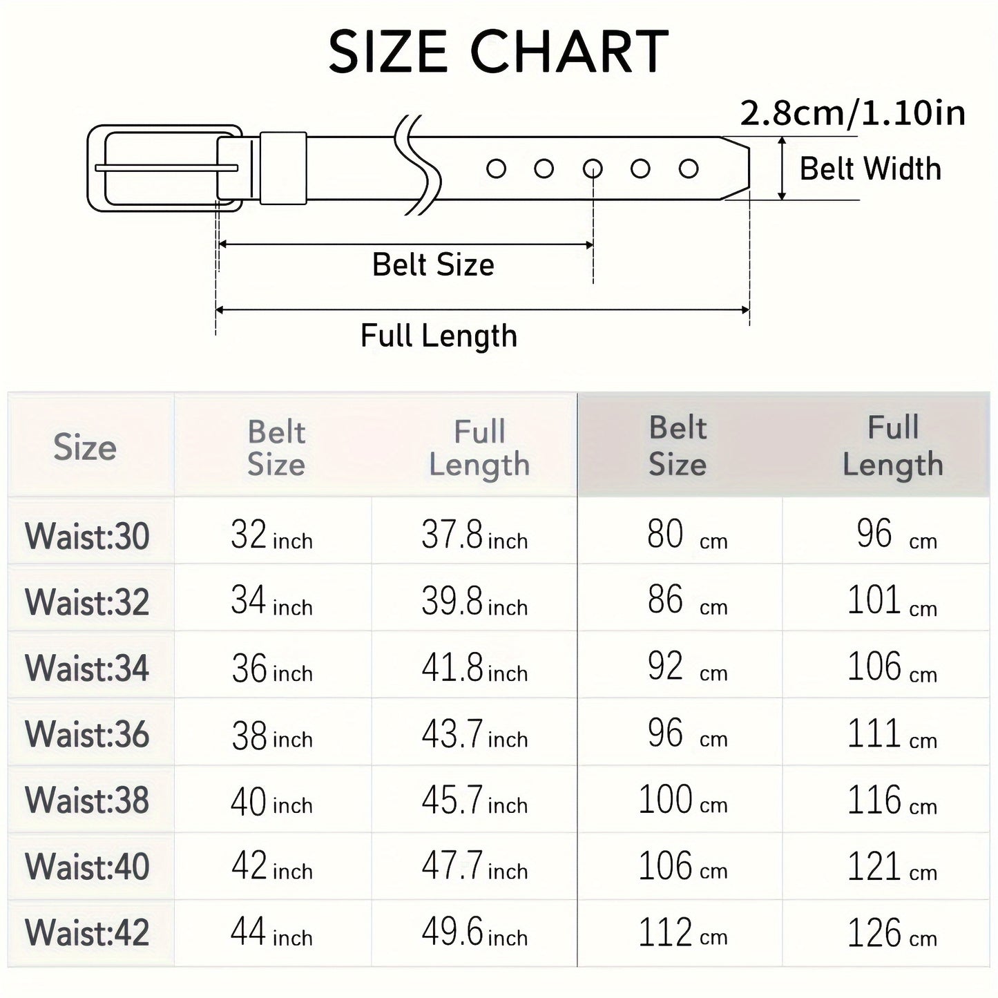 Men's Genuine Leather Belt with Gift Box - Zinc Alloy Golden Buckle Dress Belt for Jeans & Trousers, Perfect Gift for Dad & Husband, Black Brown Caramel 96-126cm