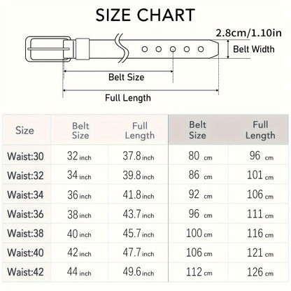 Men's Genuine Leather Belt with Gift Box - Zinc Alloy Golden Buckle Dress Belt for Jeans & Trousers, Perfect Gift for Dad & Husband, Black Brown Caramel 96-126cm