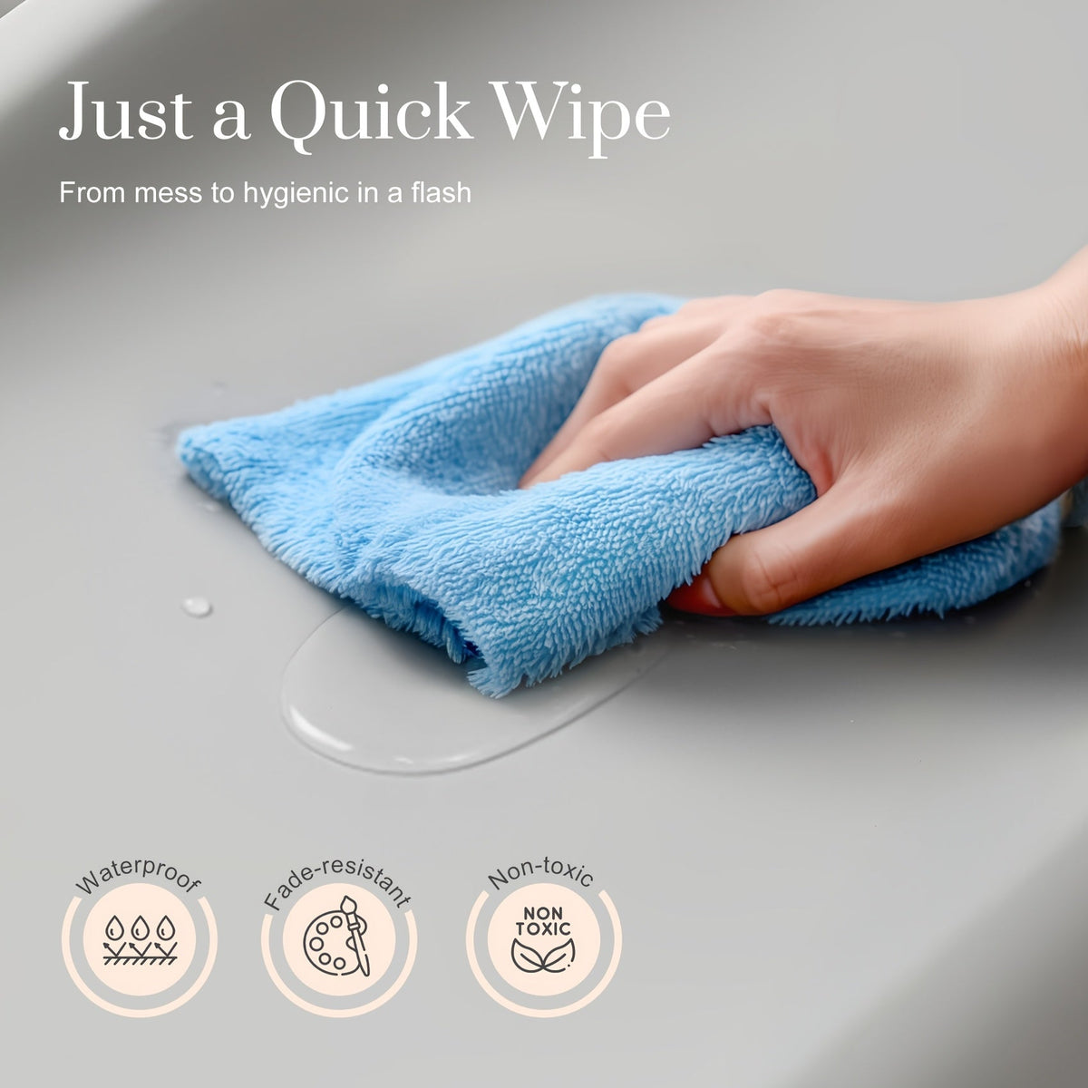 Diaper Changing Pad - Adjustable Non-Slip Soft Wipe-Clean – view 5