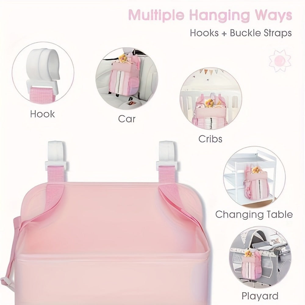 Diaper Organizer - Hanging Changing Caddy Crib detail view