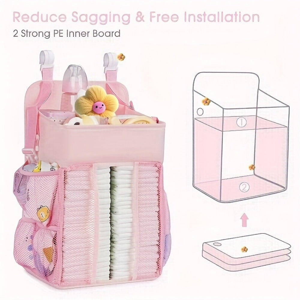 Diaper Organizer - Hanging Changing Caddy Crib detail view