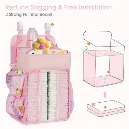 Diaper Organizer - Hanging Changing Caddy Crib detail view