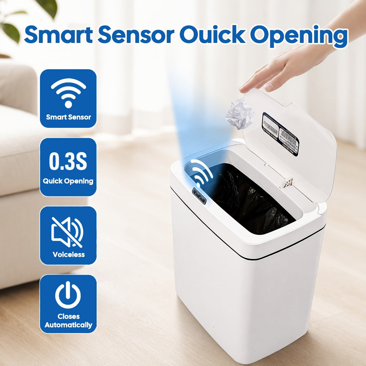 Diaper Pail - PcsCochildor Smart Detector Trash – view 4