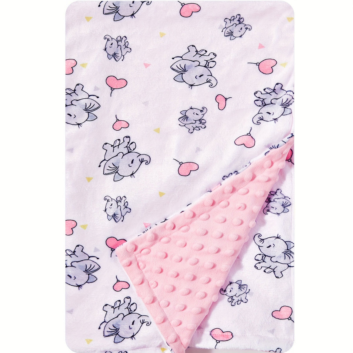 Double-Layer Minky Baby Blanket - 30 x 40 Inch Plush Animal Design – view 5