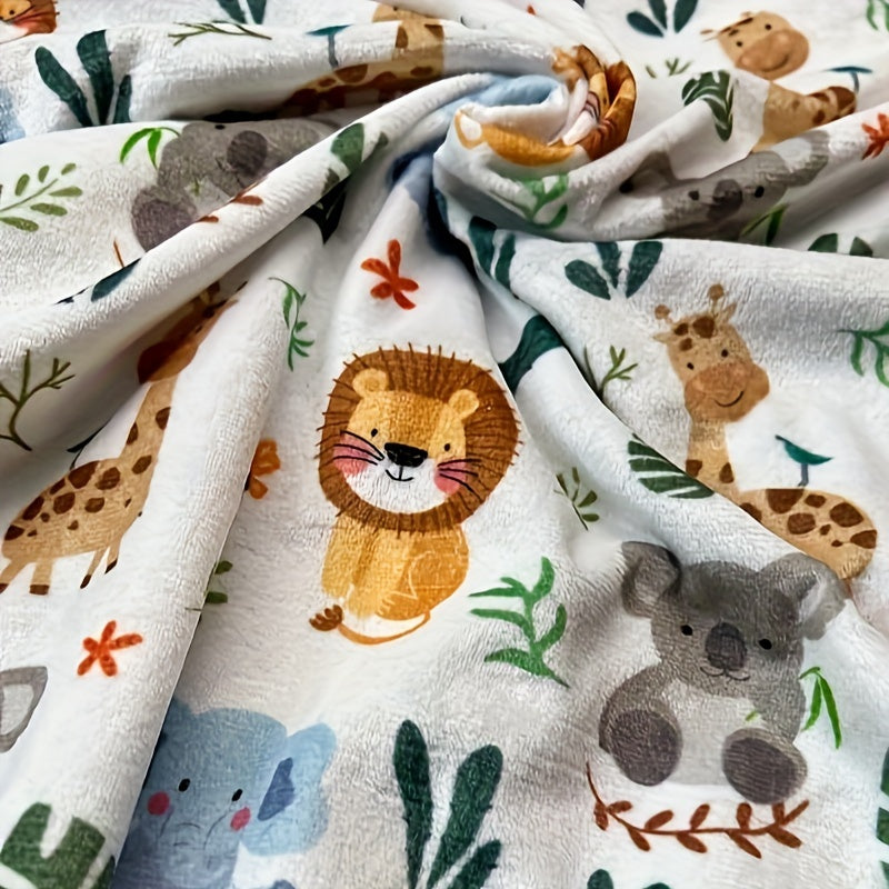 Double-Layer Minky Baby Blanket - 30 x 40 Inch Plush Animal Design – view 7