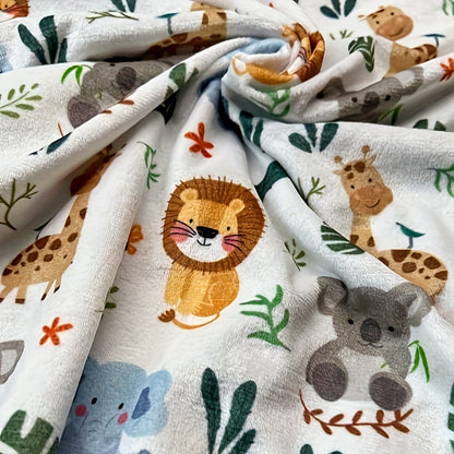 Double-Layer Minky Baby Blanket - 30 x 40 Inch Plush Animal Design – view 7