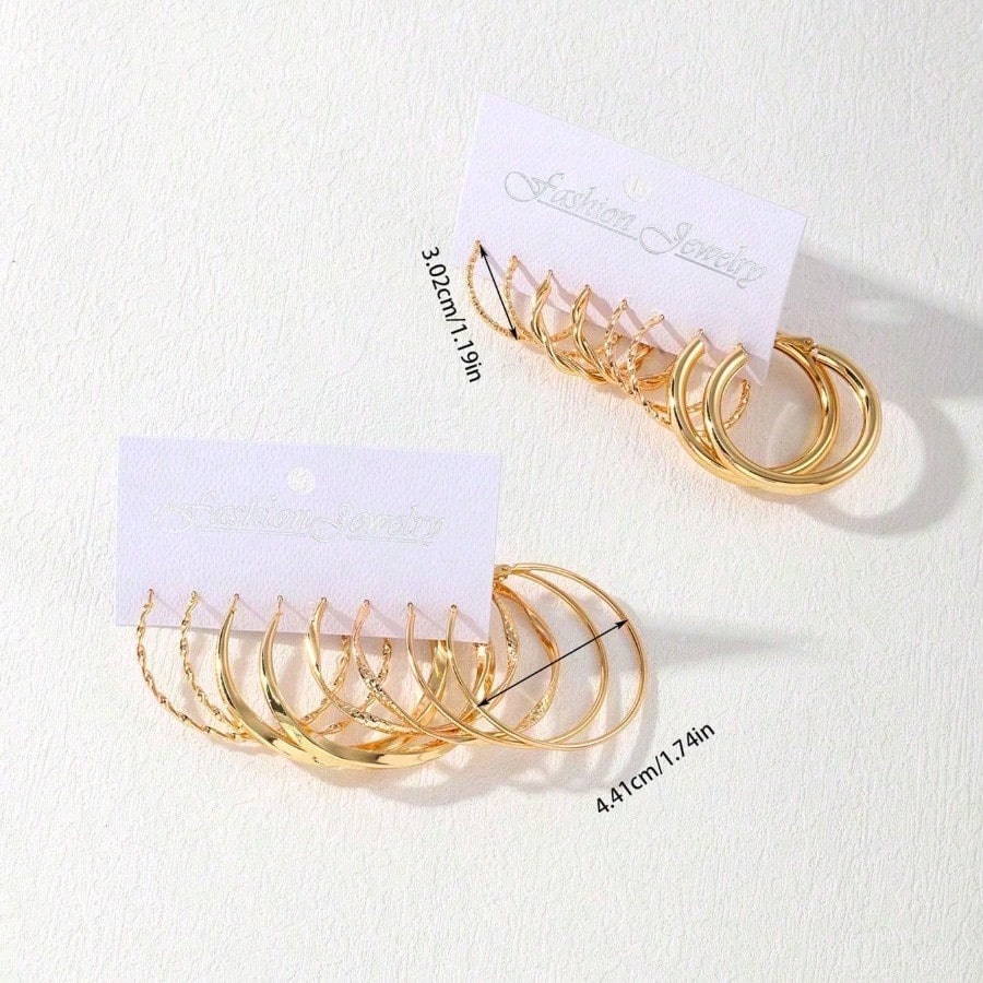 16pcs of minimalist, luxurious and sexy metal twist earrings - Women's daily/ party jewelry, a cute gift for her, hypoallergenic design, gift set, jewelry and stock,  Elegant Design, Durable Material, Statement Pieces, Fashion Jewelry, Jewelry Lovers
