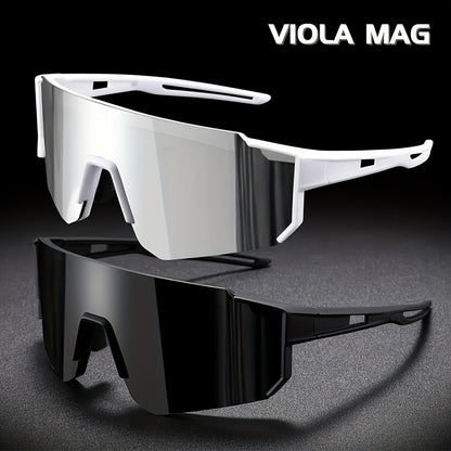 Sports Goggles 8 Pack Large Frame for Men Women - Lightweight Unisex Anti-UV Baseball Cycling Outdoor Protective Eyewear Bulk Set, Durable Wide Vision Sport Glasses for Active Lifestyle