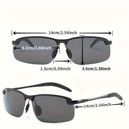 Night Vision Glasses 2 Pack Anti-Glare Driving Half Frame TAC Lens for Men Women – Yellow Tinted Headlight Glare Reduction, Lightweight Unisex Night Driving Gift