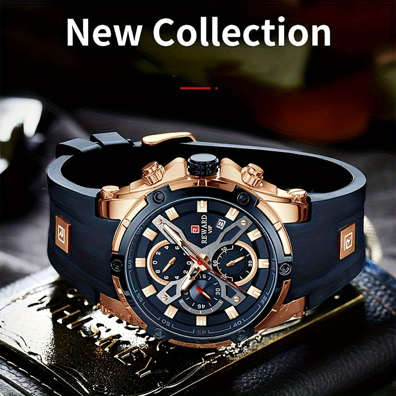 REWARD Casual Sport Watches for Men Top Brand Luxury Wrist Watch for Man Clock Fashion Chronograph Wristwatch