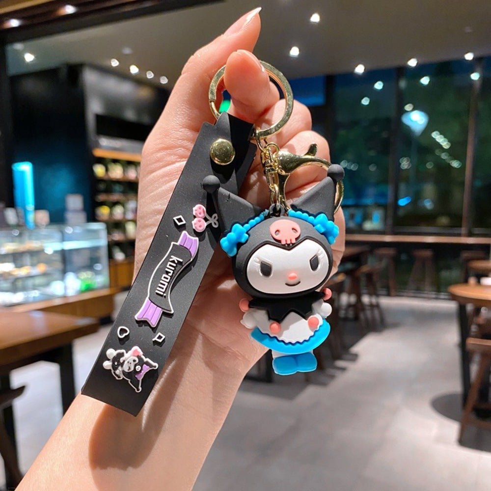 Sanrio Key Chain Pendant Kulomi Key Chain Doll Hanging Small Gift Key Ring