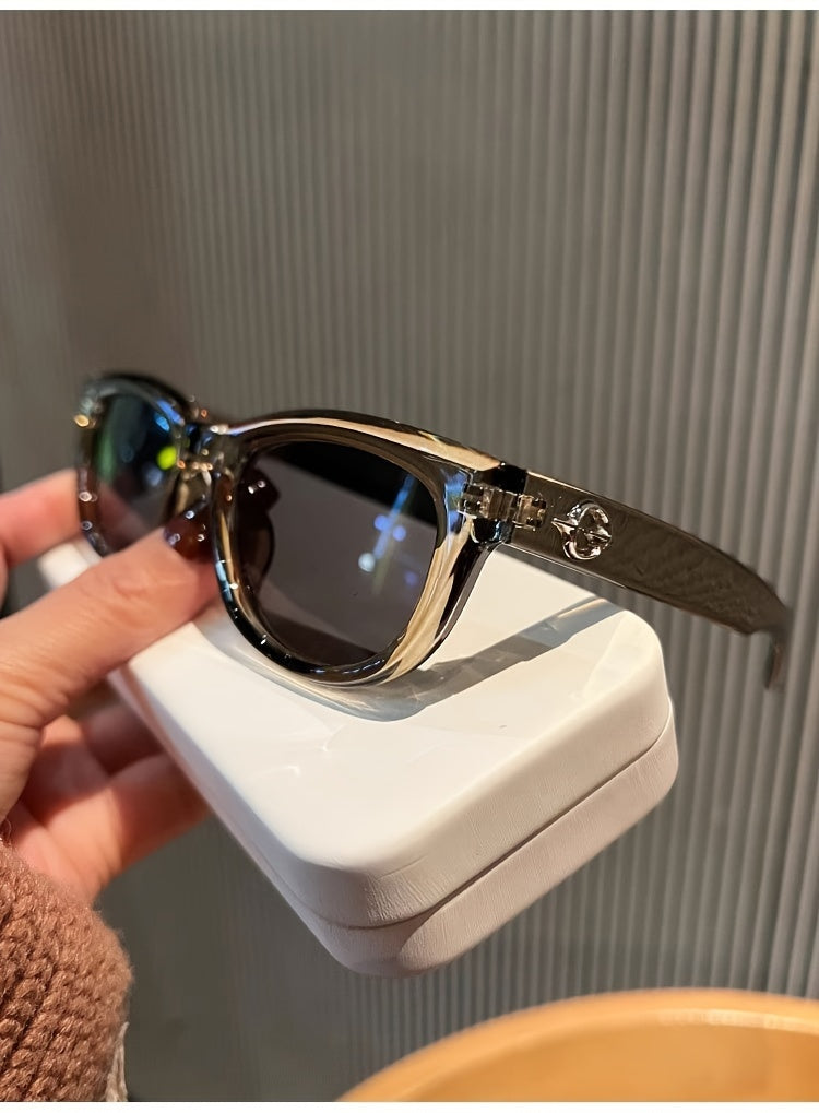 Driving Glasses for Men and Women Anti Blue Light TAC Resin Lenses Polycarbonate Frame Classic Fashion Eyewear Includes Glasses Cloth and Case Olive Black