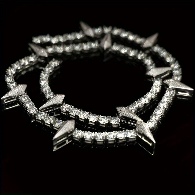 1 Men's Necklace with Wolf Tooth Pendant King of Wakanda Spike Necklace for Christmas New Year Valentine's Day Gift