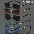 5pcs Set of Frameless Metal Fashion Glasses for Men and Women, Classic  Trend Glasses Suitable for Summer Parties, Casual Street Photography, and Holiday Gifts