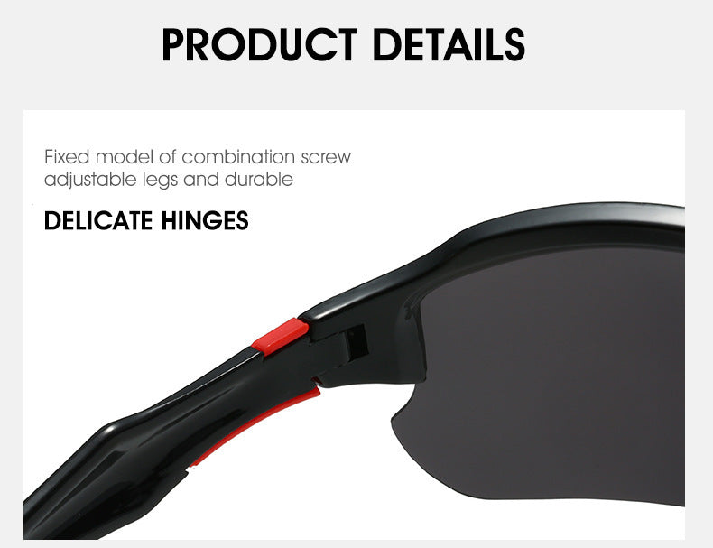 Half Frame Sports Sunglasses for Men 3 Pack - Lightweight UV Protection Outdoor Goggles for Running Fishing Skiing Driving Cycling Sun Protection Wraparound Shades