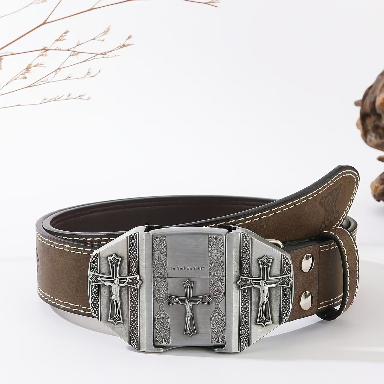 2026New Printed Detachable Lighter Belt, A Novel Accessory Belt with A Retro Western Cowboy Style. It Features A Fashionable Lighter And Is Recommended As A Gift for Family And Friends.
