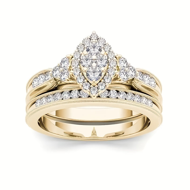 [Wedding Ring Sets] 9 Classic Women's Multi-Style Wedding Ring Sets, Including Synthetic Zirconia Rings, Perfect for Daily Women's Clothing, Jewelry, And Additions