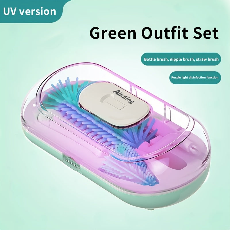 Electric Bottle Brush Set - USB Rechargeable Cleaning Kit – view 3