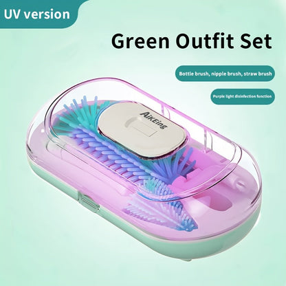Electric Bottle Brush Set - USB Rechargeable Cleaning Kit – view 3