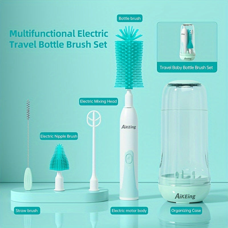 Electric Bottle Brush Set - USB Rechargeable Cleaning Kit – view 6