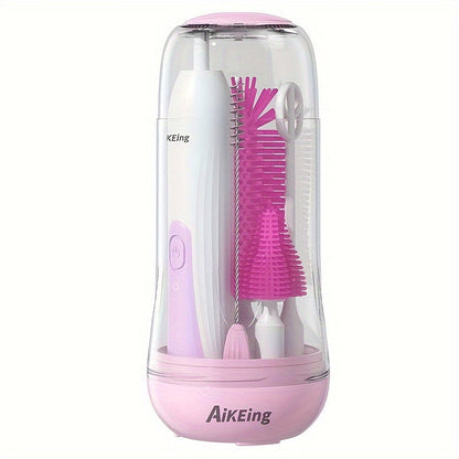 Electric Bottle Brush Set - USB Rechargeable Cleaning Kit – Green option – view 9
