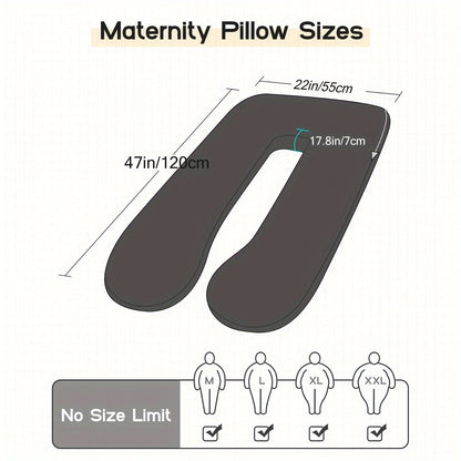 Extra-Large U-Shaped Pregnancy Pillow - Removable Cover and Full-Body Shape – view 3