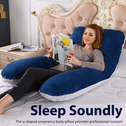 Extra-Large U-Shaped Pregnancy Pillow - Removable Cover and Full-Body Shape – view 6