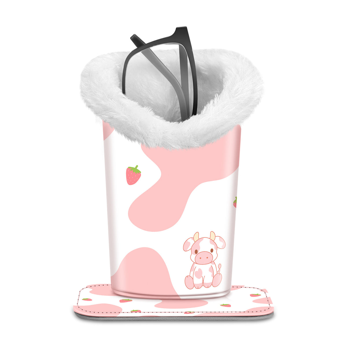 Eyewear Accessories - Eyeglasses Holder Stand Plush Lined Anti-Scratch Glasses Organizer 34 - product detail view 3
