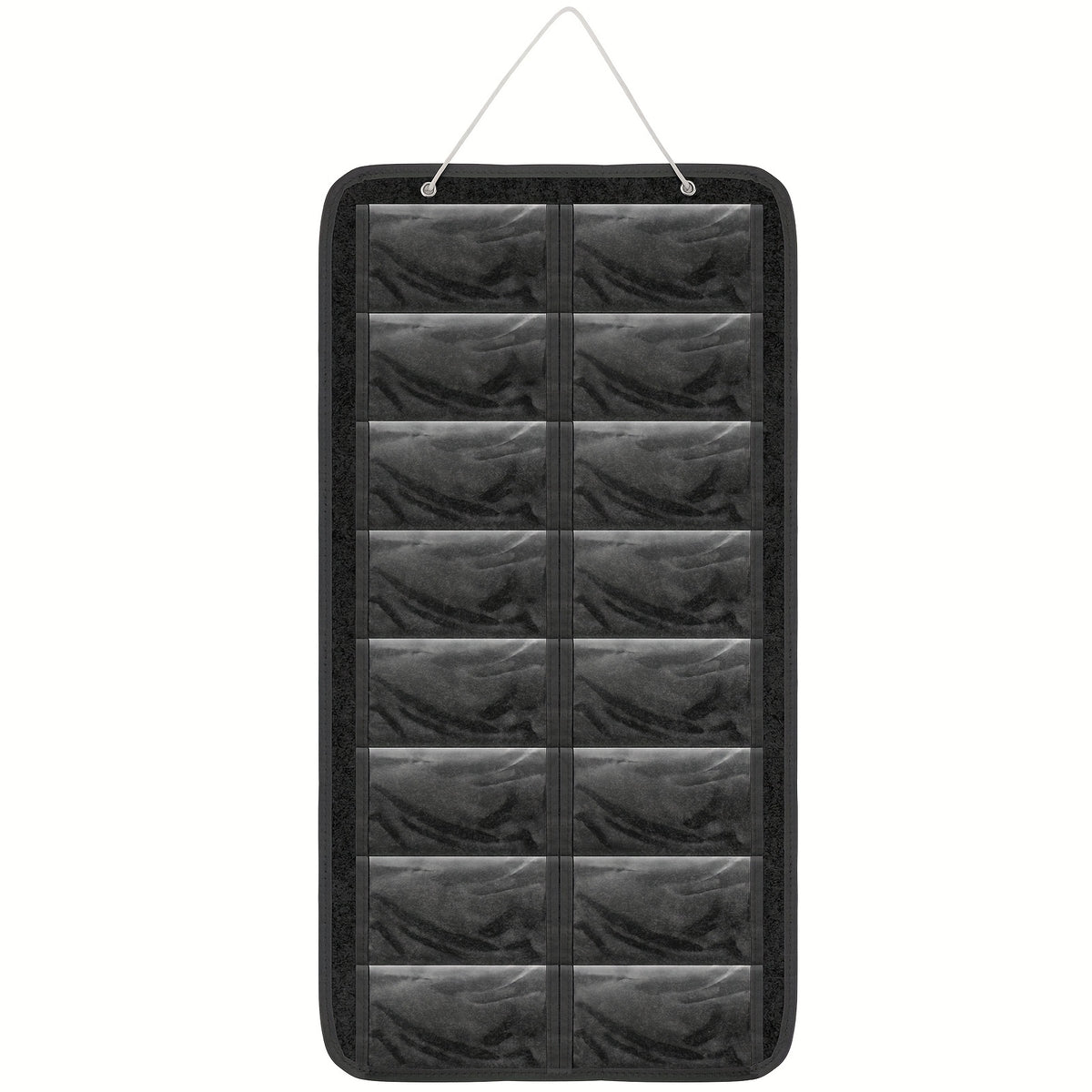 Eyewear Accessories - Sunglasses Organizer 16 Pockets Hanging Wall-Mounted Felt Storage Bag - product detail view 10