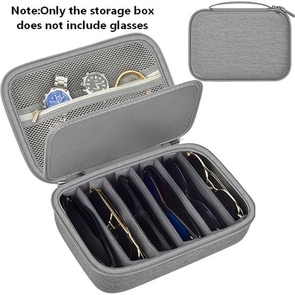 Eyewear Accessories - Sunglasses Organizer Case Travel Storage Bag Multi-Slot for Men Women - product detail view 23