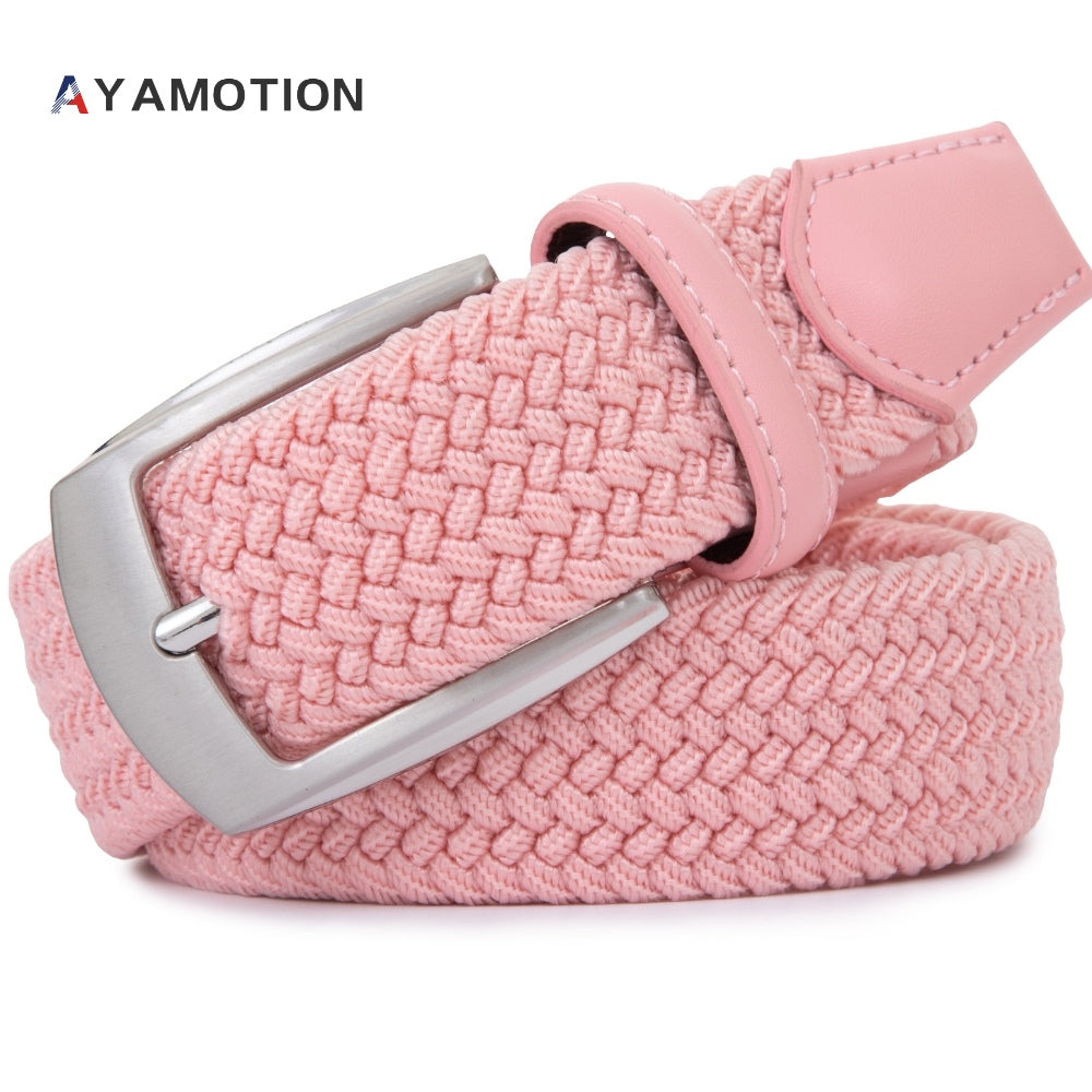 Ratchet Belt for Men & Women - Stretch Woven Elastic Braided, Auto Buckle, 32 Adjustments, Sizes S-XL, 5 Colors, Golf Wedding School Gift