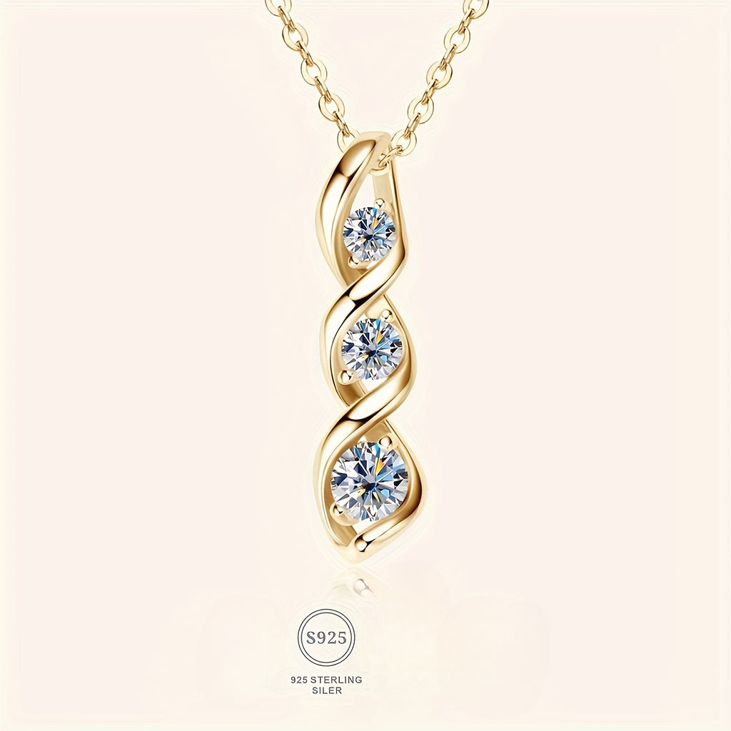925 Sterling Silver Moissanite Hexagram Pendant Necklace - Elegant Vintage-Inspired Design, Fashionable and Trendy, Perfect for Daily Wear and Special Occasions, Ideal Mother'S Day Gift for Her, Hypoallergenic and Nickel-Free