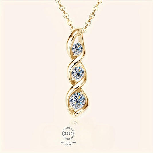 925 Sterling Silver Moissanite Hexagram Necklace – Vintage Star of David Pendant, Hypoallergenic Nickel-Free Jewelry for Daily Wear, Mother’s Day & Special Occasions