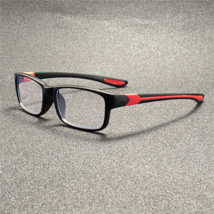Reading Glasses 4 Pack Fashion Sport Rectangular Full Frame for Men Women – Lightweight Presbyopia Readers, Diopters +1.00 to +4.00, Everyday Office Computer Use