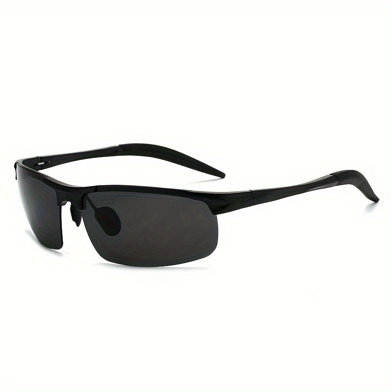 HD Polarized Sunglasses Al-Mg Alloy Ultralight Frame UV400 for Men Women – High-Definition Sport Eyewear for Driving Cycling Fishing Hiking Outdoor, 8 Color Options