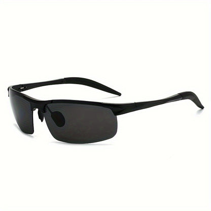 HD Polarized Sunglasses Al-Mg Alloy Ultralight Frame UV400 for Men Women – High-Definition Sport Eyewear for Driving Cycling Fishing Hiking Outdoor, 8 Color Options