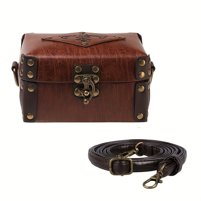 Medieval Alchemist Box with 12 Cork Potion Bottles - Vintage Portable Messenger Bag, Jewelry & Dice Storage, Renaissance Costume Accessory for Halloween, Cosplay, Themed Parties, Halloween Costume, Fantasy Design, Durable Construction, Halloween Lovers